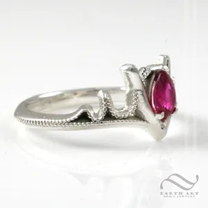 Goron's Ruby Ring - Legend of Zelda -Solid 14k