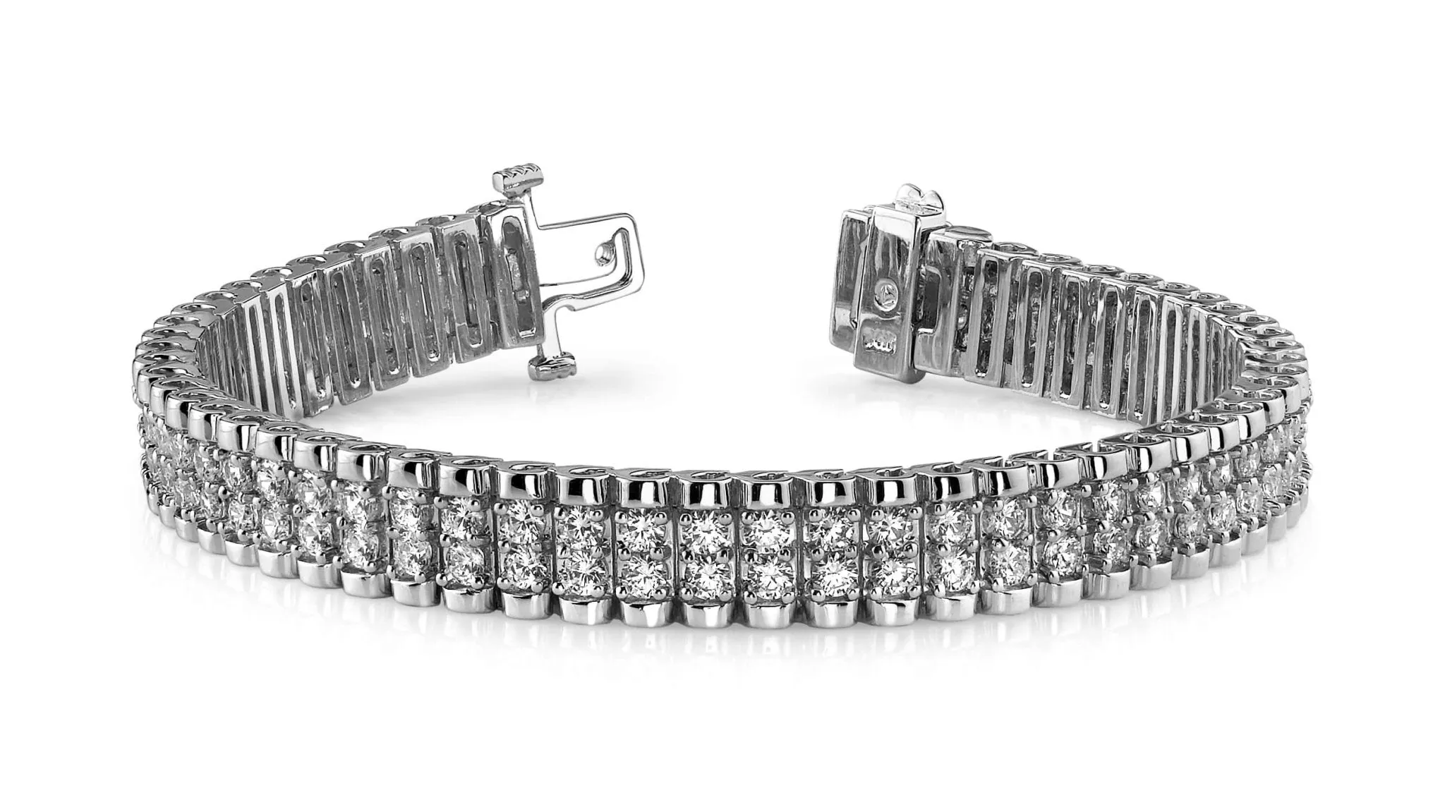 Grand Double Diamond Bracelet with 1.98 ct.(finished) 1.3mm
