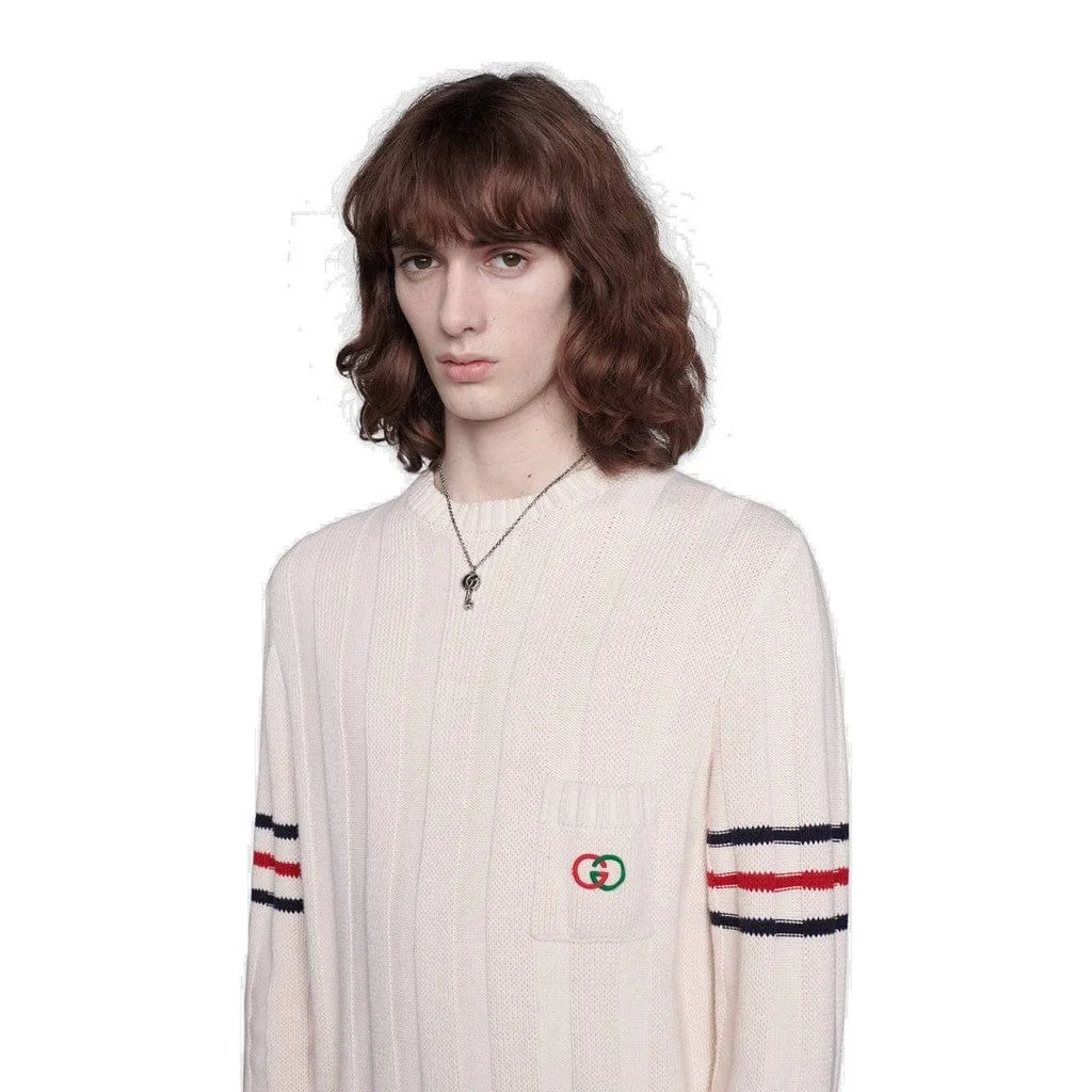 Gucci Sterling Reversible GG Key Marmont Necklace