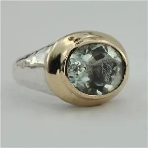 Hadar Designers 9k Yellow Gold Sterling Silver Green Amethyst Earrings (I e384)