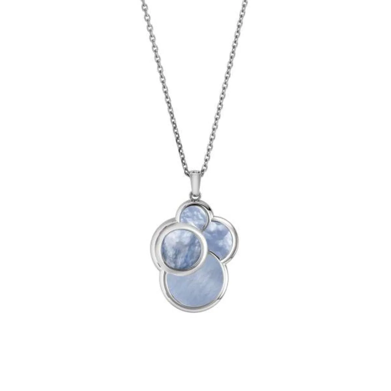 Happy diamond mop blue necklaces