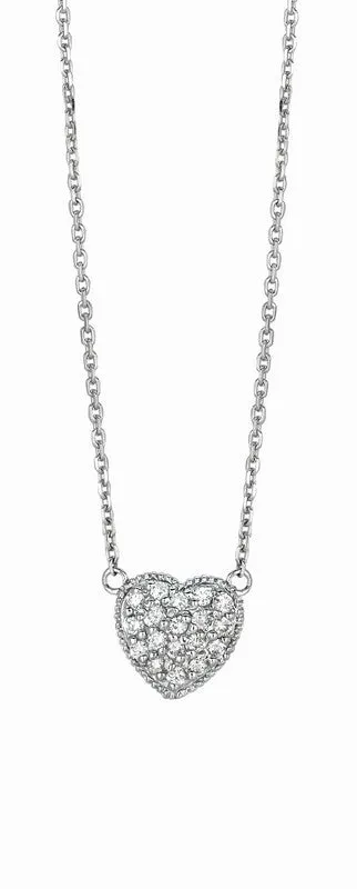 ‘HEART CLUSTER’ DIAMOND HEART NECKLACE 14K GOLD (0.25 CTW)