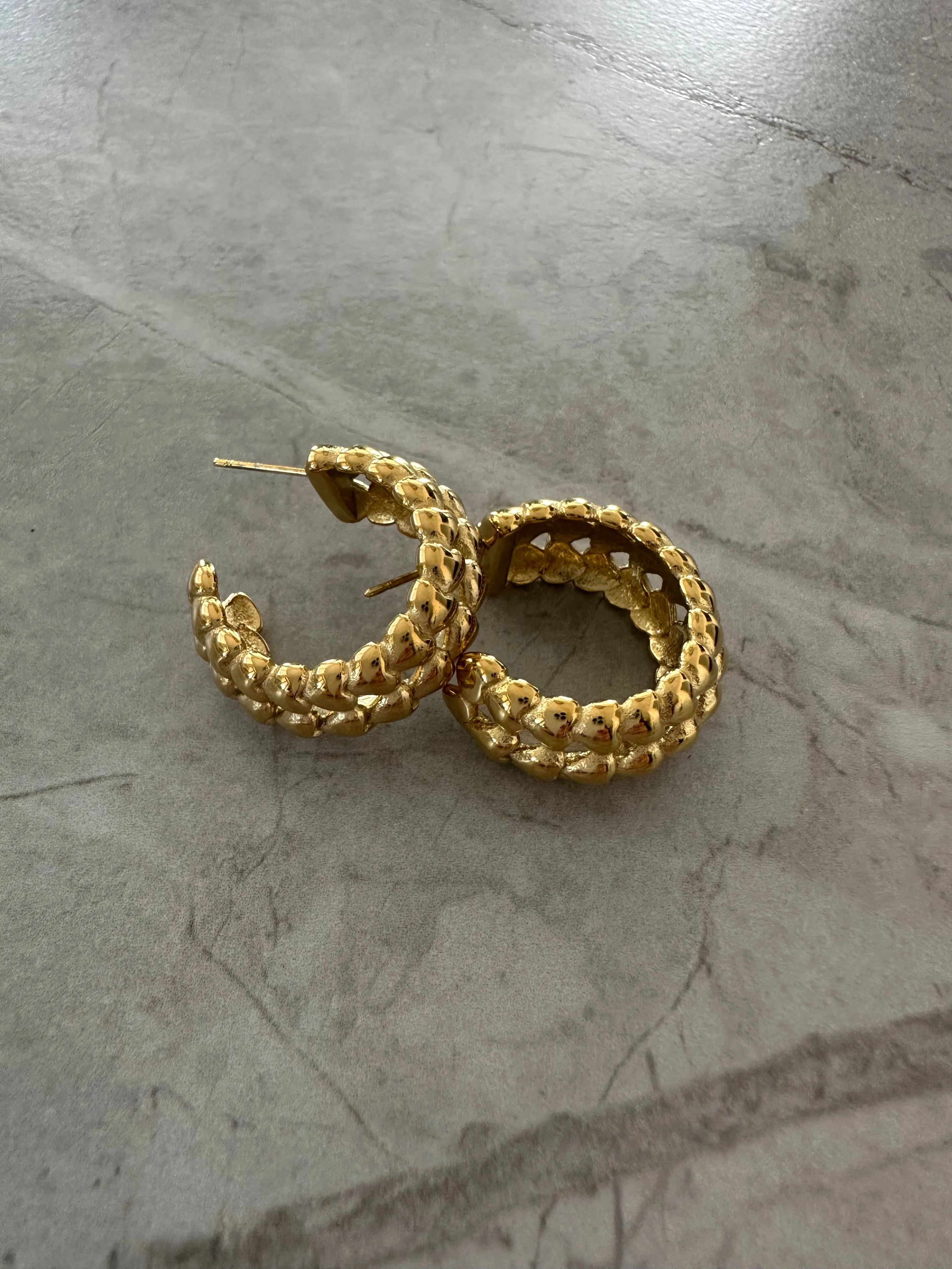 Heart Hoop Earrings