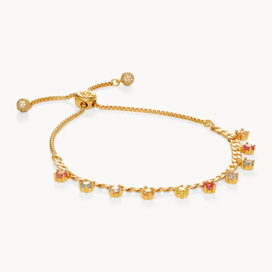 Hillberg & Berk Sterling Silver Gold Plated Julie Chain Bracelet