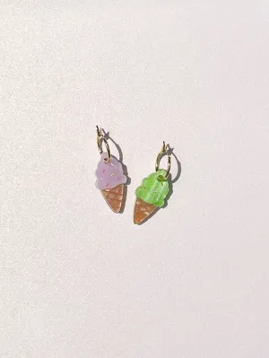 Ice Cream Cone Earrings