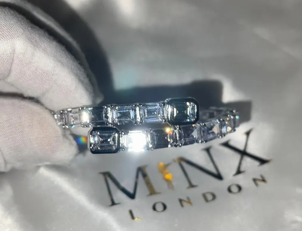 Iced Out Bracelet | Diamond Bracelet | Baguette Bracelet | Cuff Bracelet
