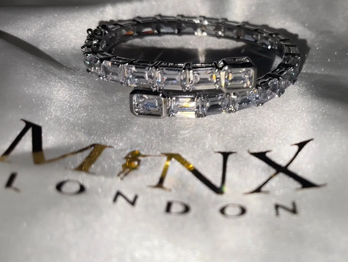 Iced Out Bracelet | Diamond Bracelet | Baguette Bracelet | Cuff Bracelet
