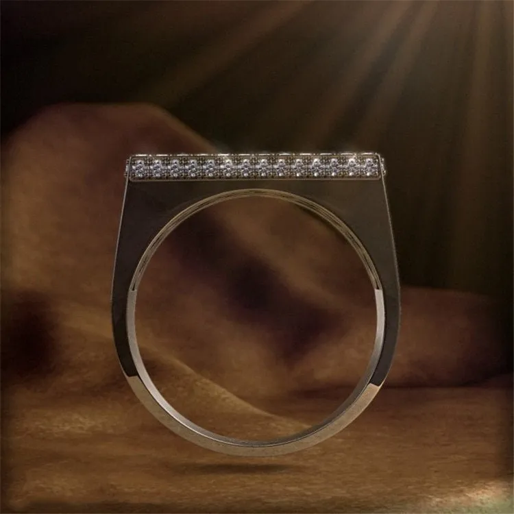 Iced Out Ring | Mens Iced Out Rings | Womens Iced Out Ring | Iced Out Rings UK | Mens Wedding Ring | Pavé Diamond Ring | Wedding Band