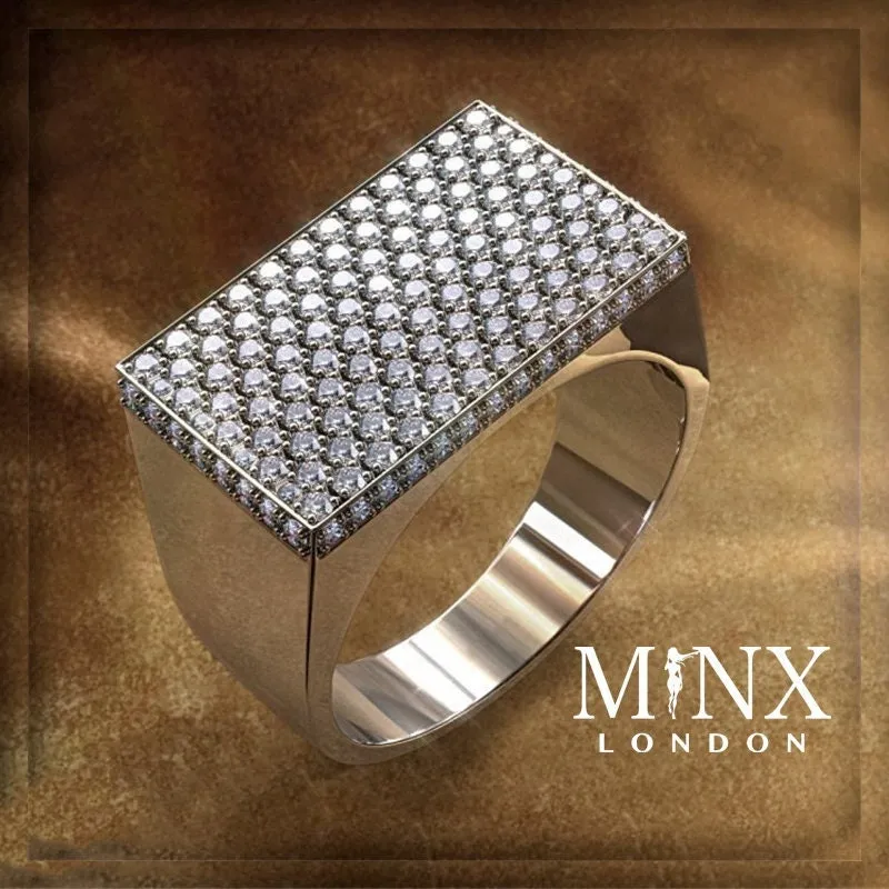 Iced Out Ring | Mens Iced Out Rings | Womens Iced Out Ring | Iced Out Rings UK | Mens Wedding Ring | Pavé Diamond Ring | Wedding Band