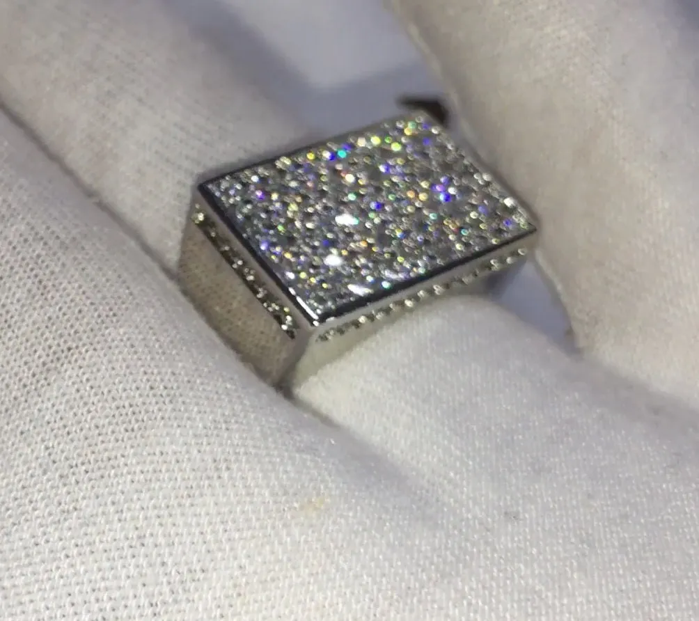 Iced Out Ring | Mens Iced Out Rings | Womens Iced Out Ring | Iced Out Rings UK | Mens Wedding Ring | Pavé Diamond Ring | Wedding Band