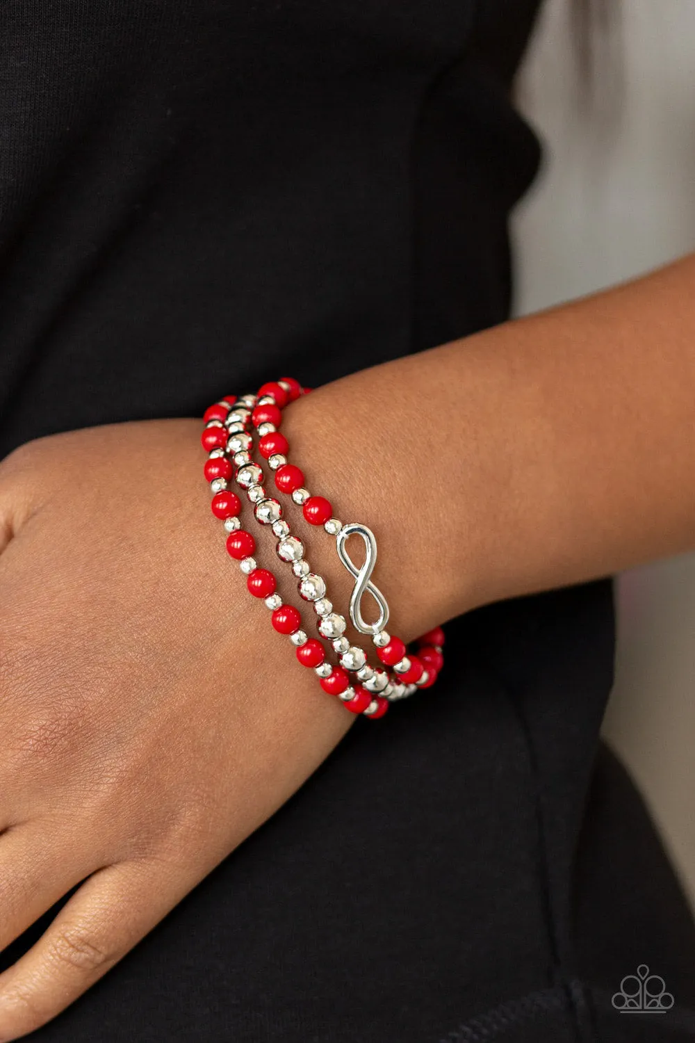 Immeasurably Infinite Red Bracelet