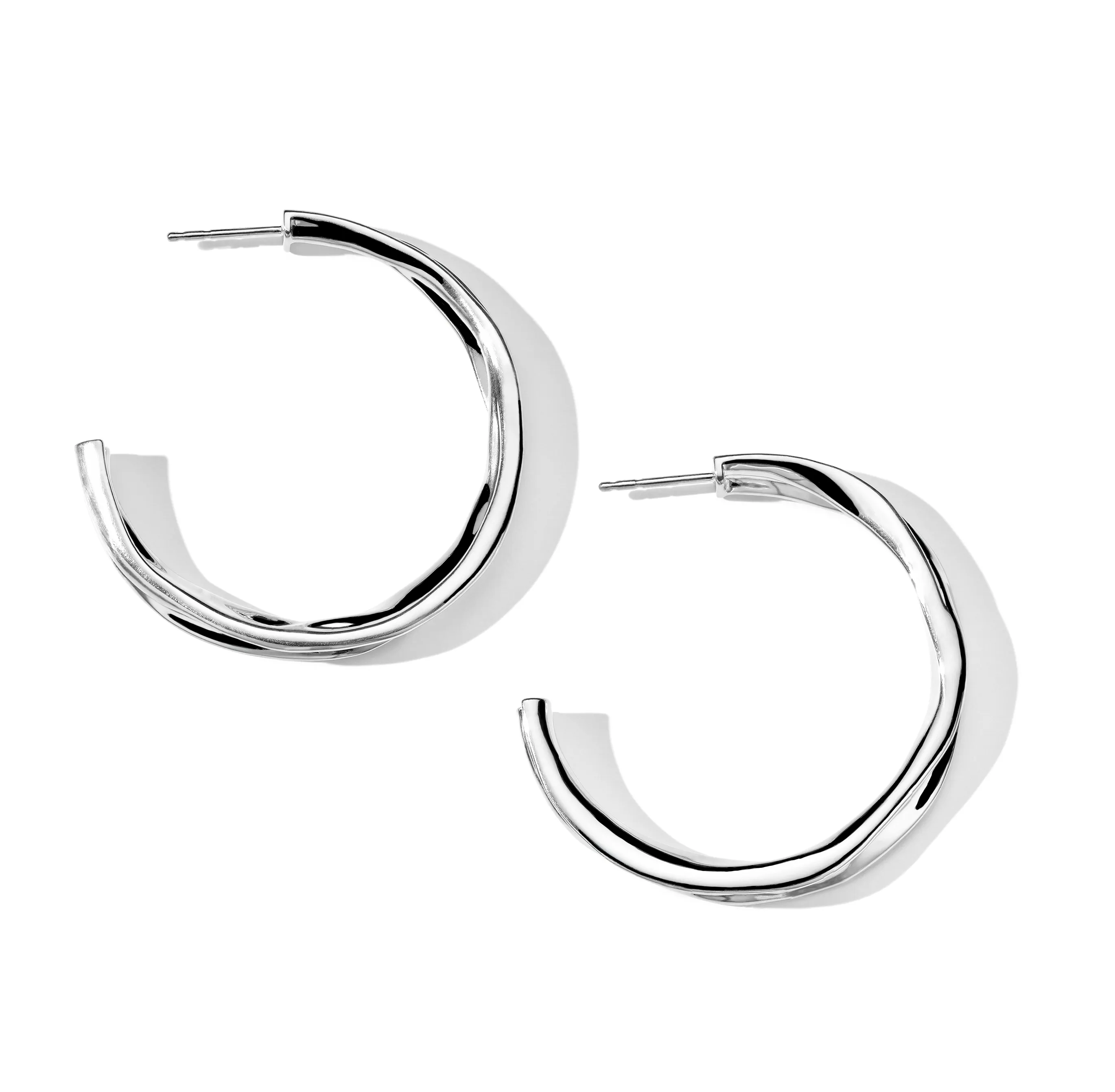 IPPOLITA Classico Sterling Silver Medium Crush Hoop Earrings