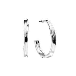 IPPOLITA Classico Sterling Silver Medium Crush Hoop Earrings