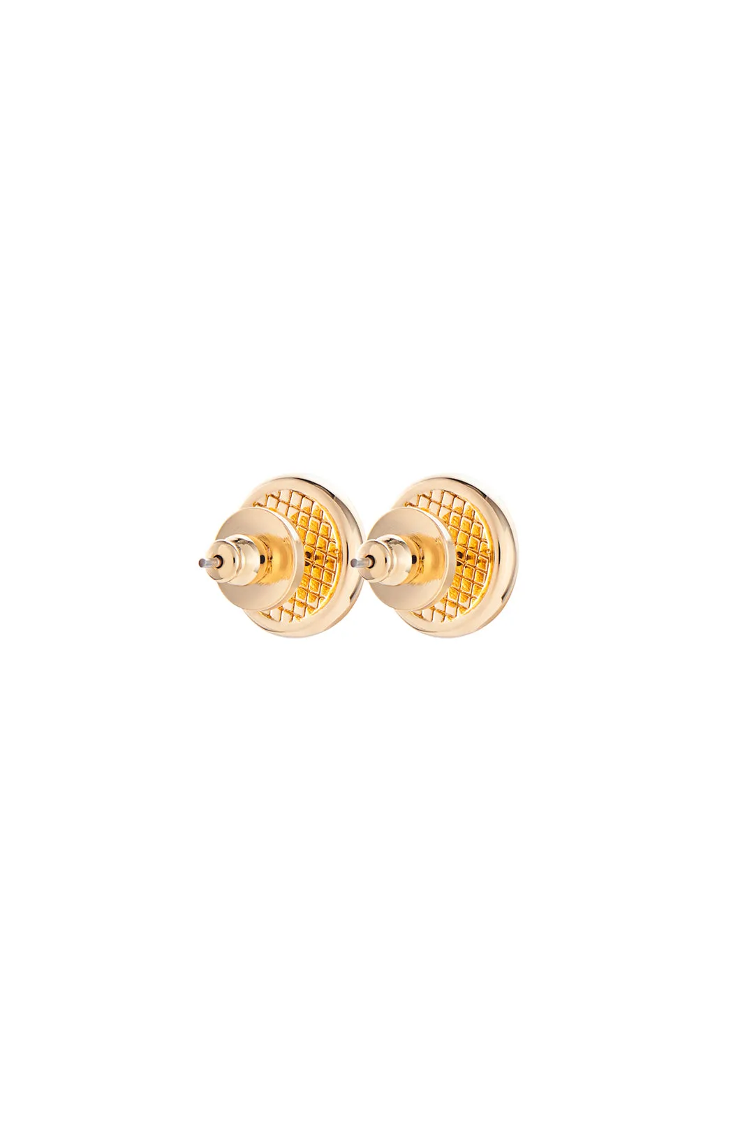 Italian Medallion Stud - Green