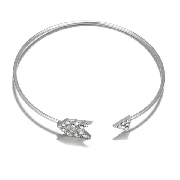 Ivana Stacked Bracelet Set - Silver Plated, 5-Piece, Cuffs and Bracelets