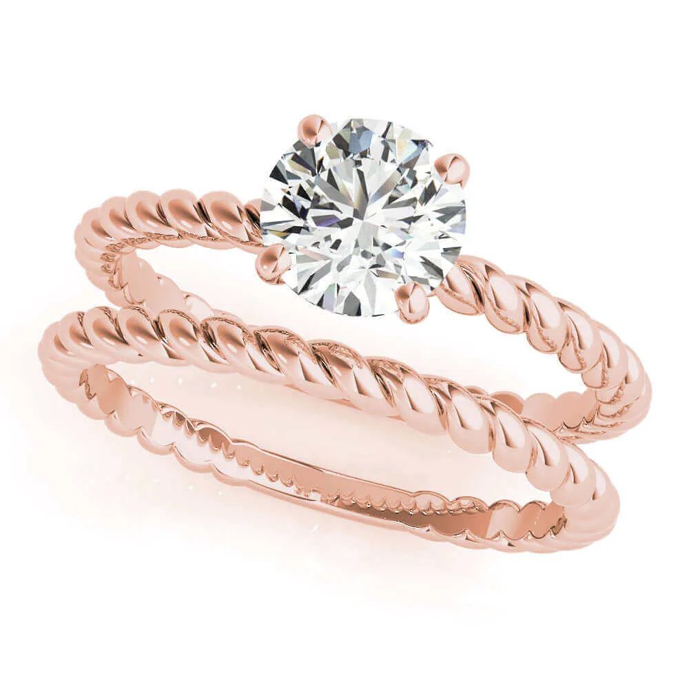 JewelMore 0.5 Carat & 1 Carat Certified 14K White Gold Diamond Solitaire Engagement Ring for women (I-J Color, I2-I3 Clarity)