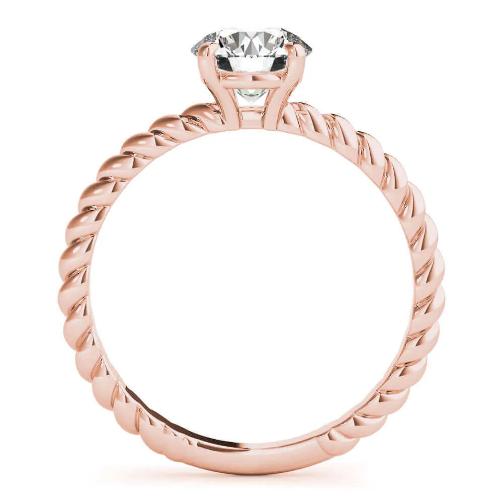 JewelMore 0.5 Carat & 1 Carat Certified 14K White Gold Diamond Solitaire Engagement Ring for women (I-J Color, I2-I3 Clarity)