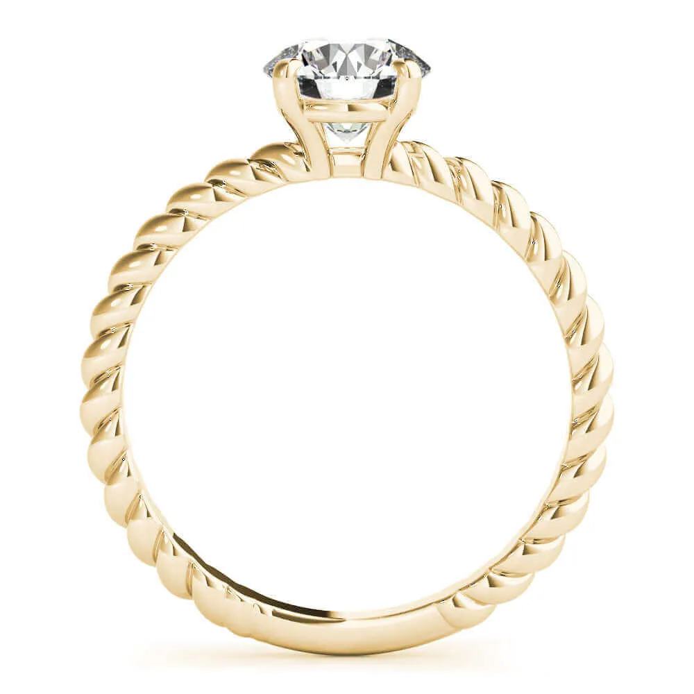 JewelMore 0.5 Carat & 1 Carat Certified 14K White Gold Diamond Solitaire Engagement Ring for women (I-J Color, I2-I3 Clarity)