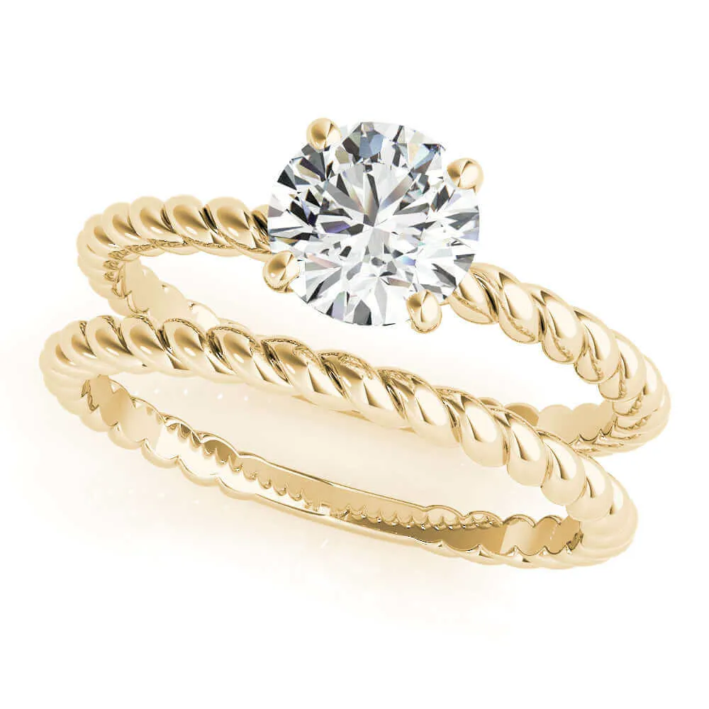 JewelMore 0.5 Carat & 1 Carat Certified 14K White Gold Diamond Solitaire Engagement Ring for women (I-J Color, I2-I3 Clarity)