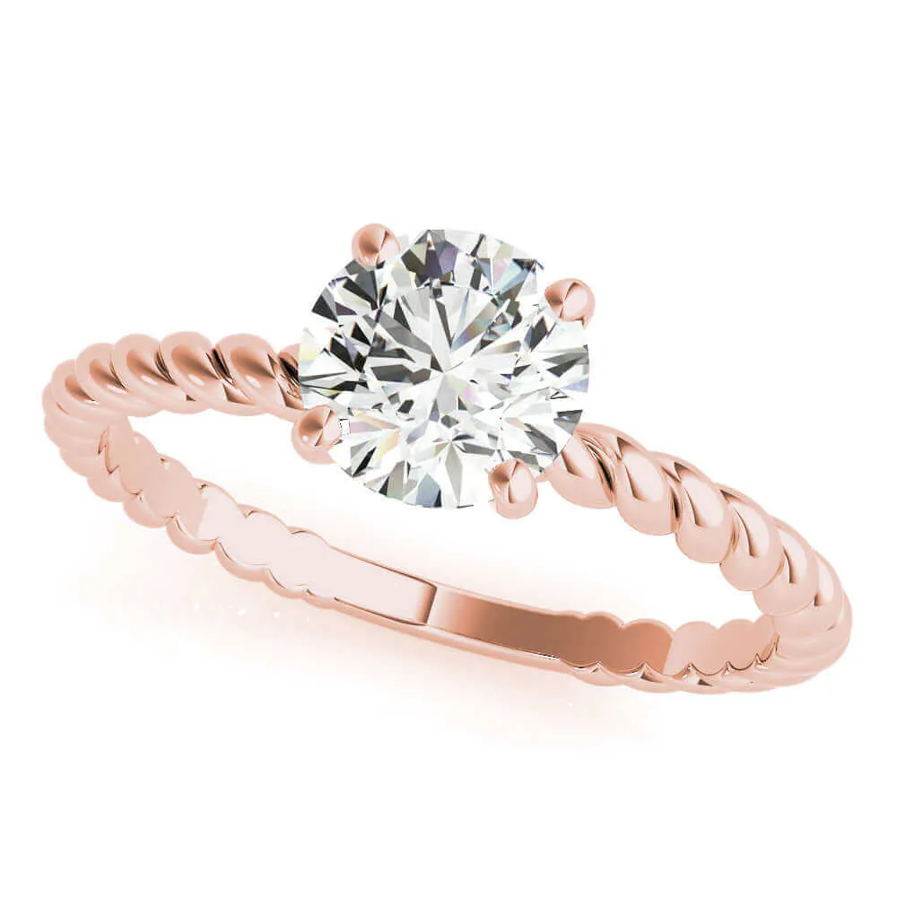 JewelMore 0.5 Carat & 1 Carat Certified 14K White Gold Diamond Solitaire Engagement Ring for women (I-J Color, I2-I3 Clarity)