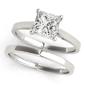 JewelMore 1 Carat Princess Lab Grown Diamond Engagement Ring for Women | 14K Gold | F-G Color, VS-SI Clarity | Excellent Choice Ring | 30 Day Free Return