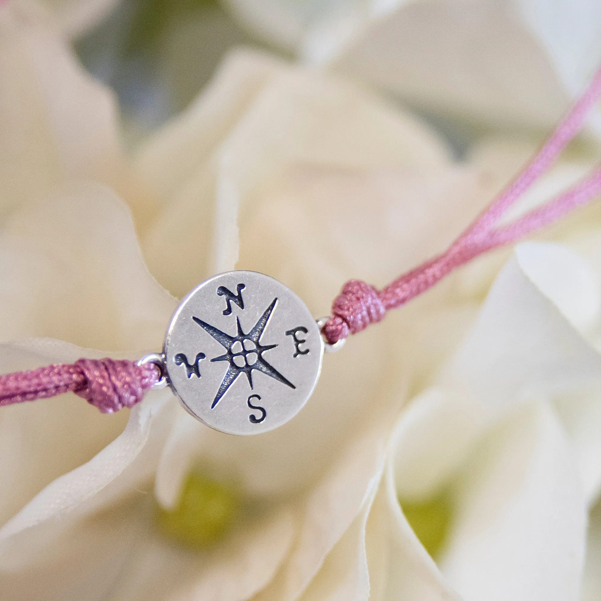 journey compass cord bracelet set • wherever you are