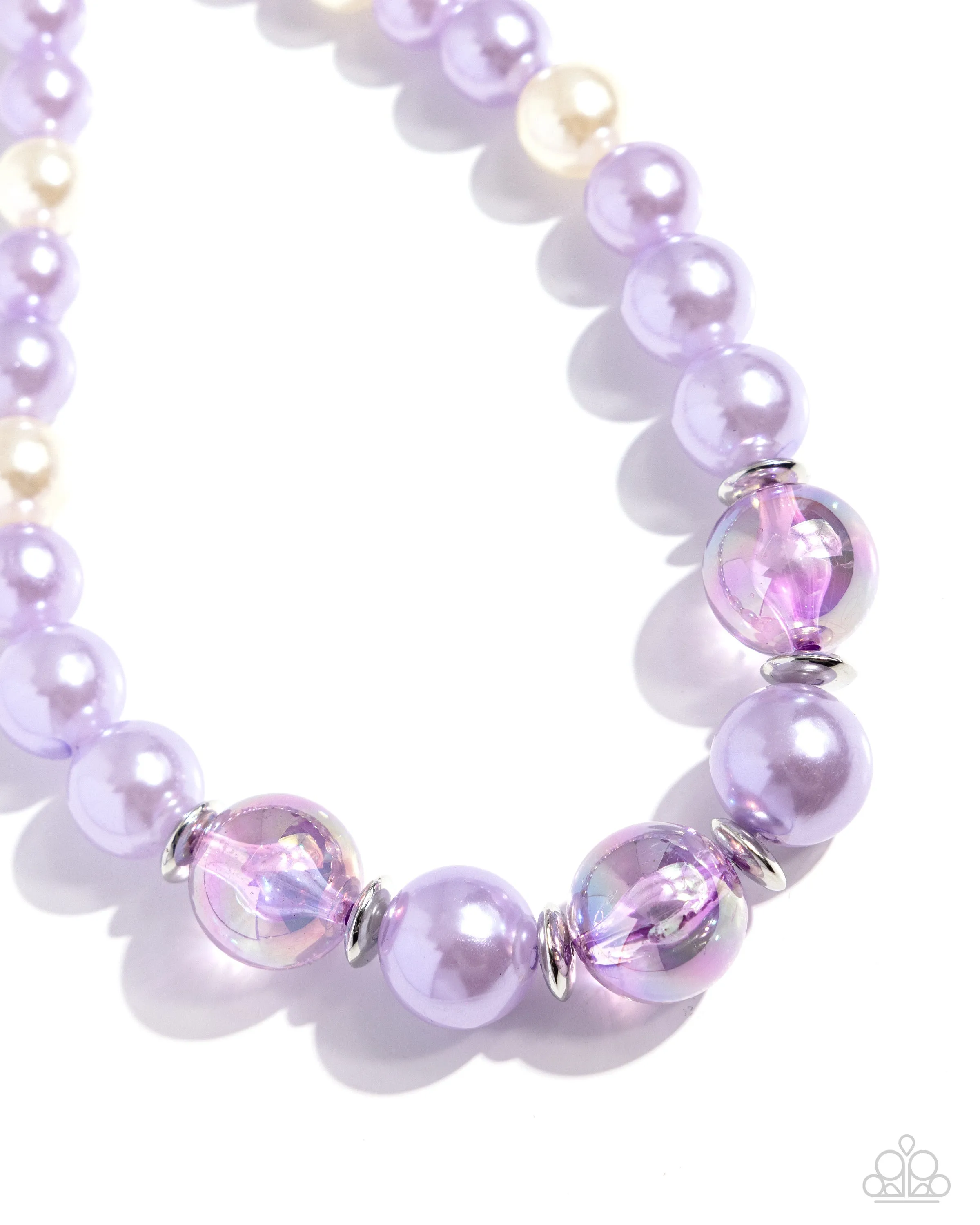Just Another PEARL - Purple - Pearl and Bead Paparazzi Short Necklace