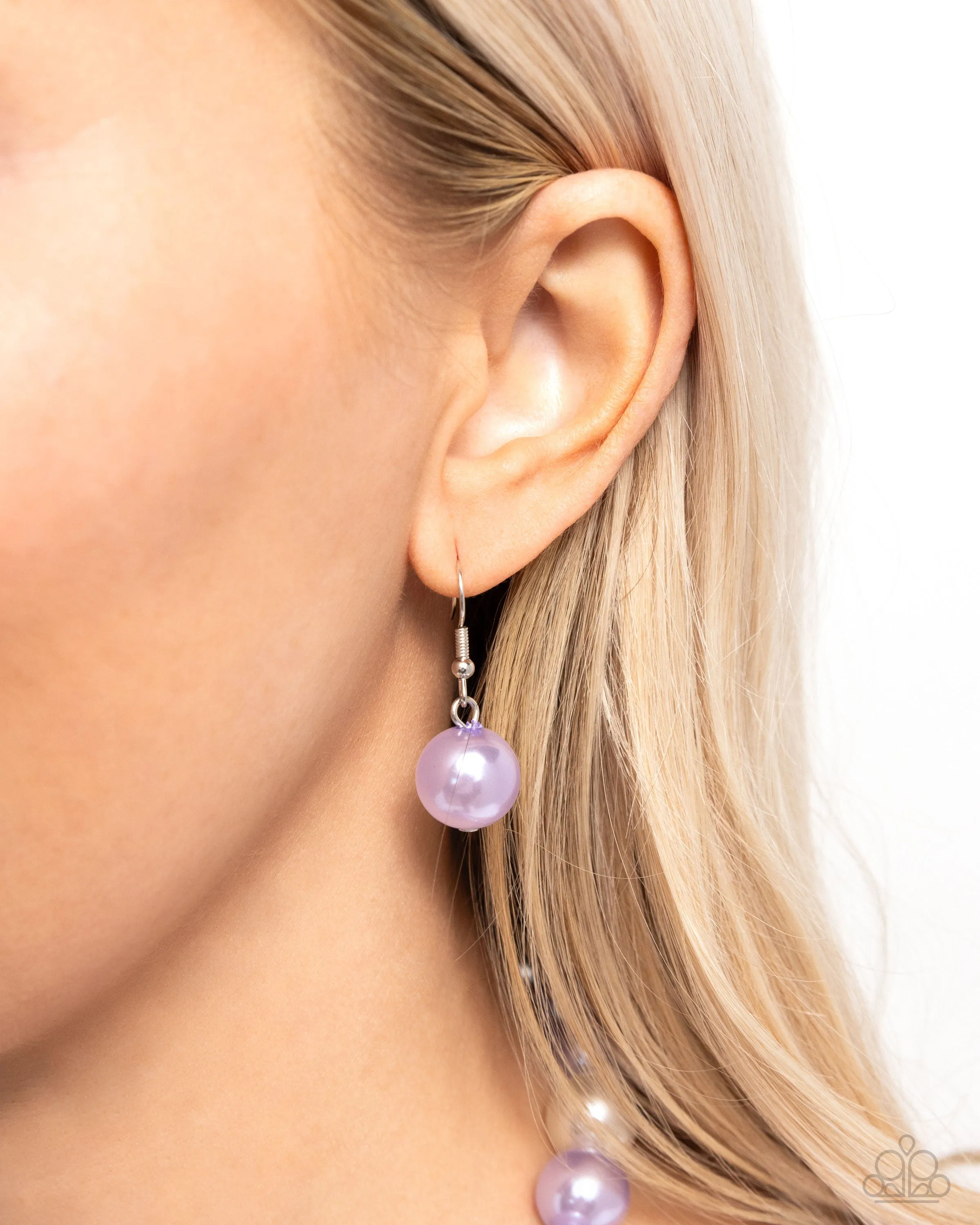 Just Another PEARL - Purple - Pearl and Bead Paparazzi Short Necklace
