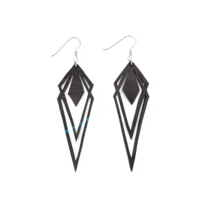 Kite Recycled Rubber Artistic Statement Earrings