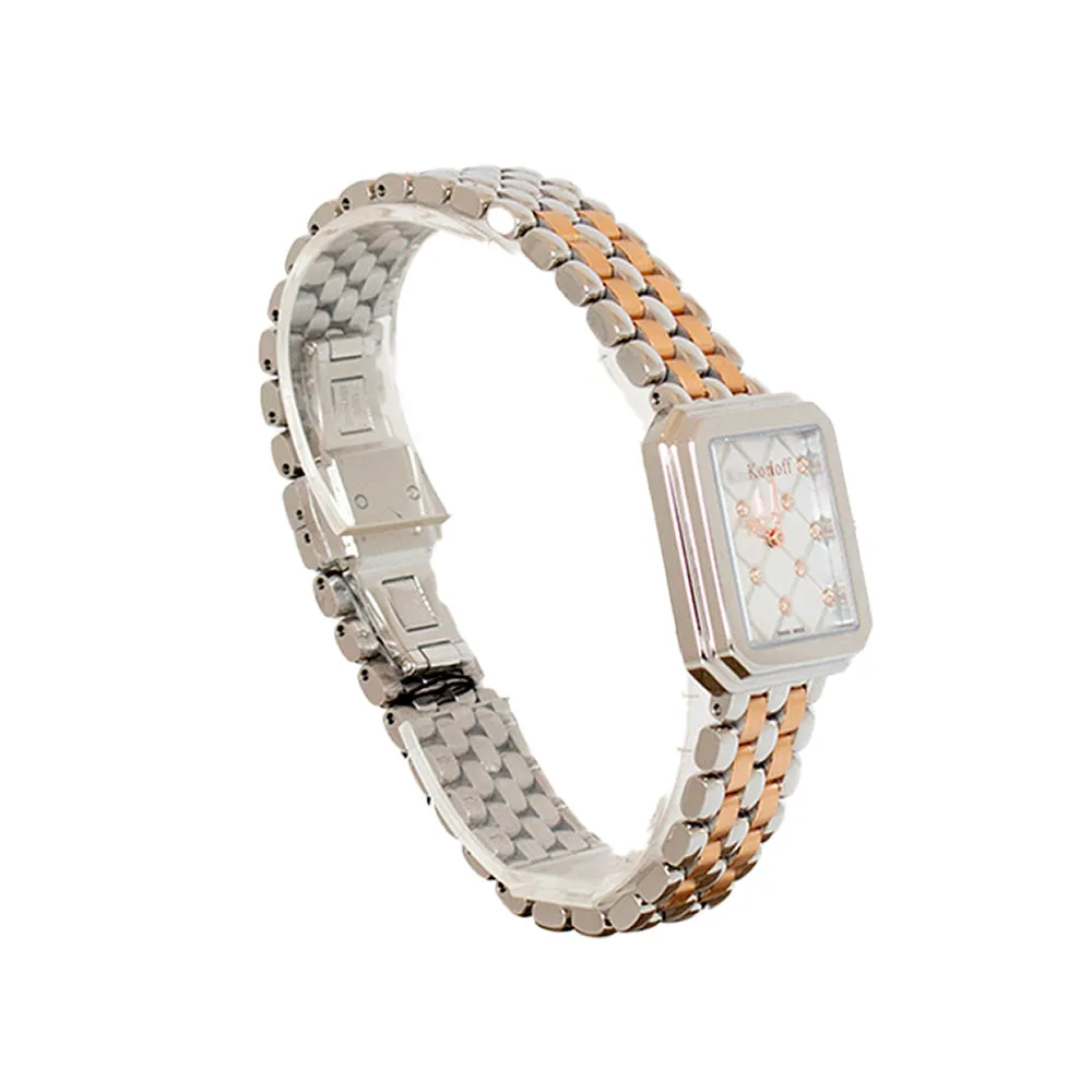 Korloff Ladies Watch Opera Collection Two Tone Steel Case And Rosegold Bracelet