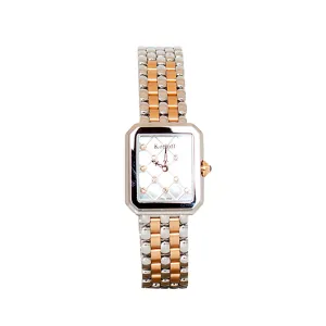 Korloff Ladies Watch Opera Collection Two Tone Steel Case And Rosegold Bracelet