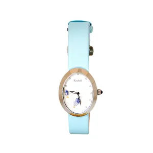 Korloff Watch With Mother Of Pearl & Blue Sapphire
