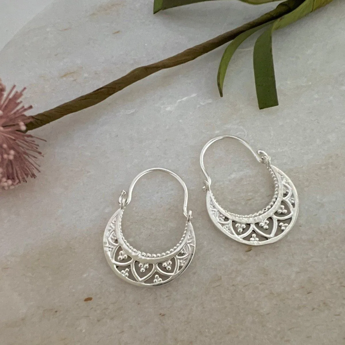 Laihas La Boheme Sterling Silver Hoop Earrings