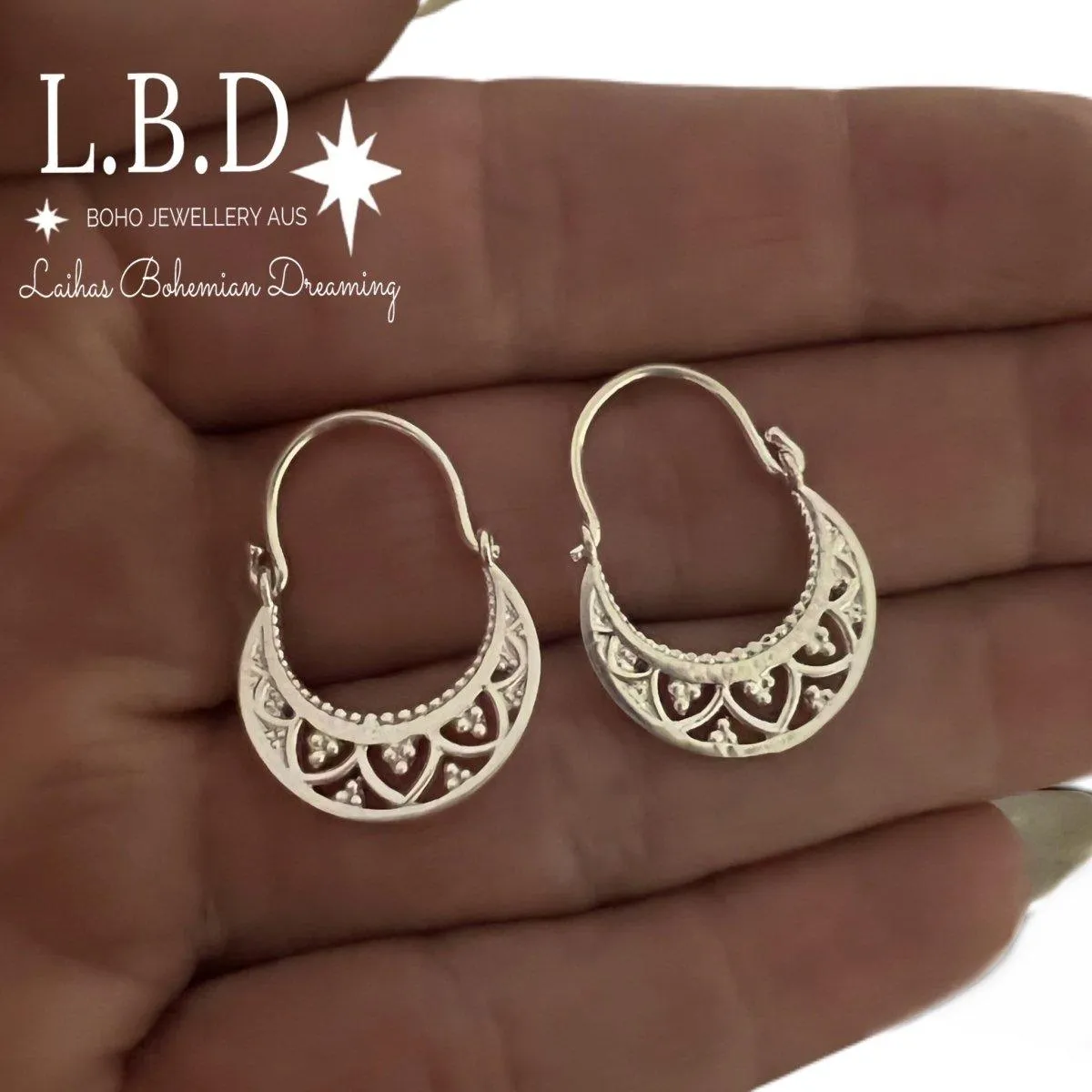 Laihas La Boheme Sterling Silver Hoop Earrings