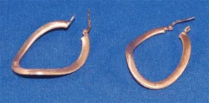 Large Copper Hoop Earrings  #10049