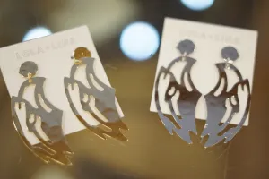 LARGE SO. MISS EAGLE EARRINGS