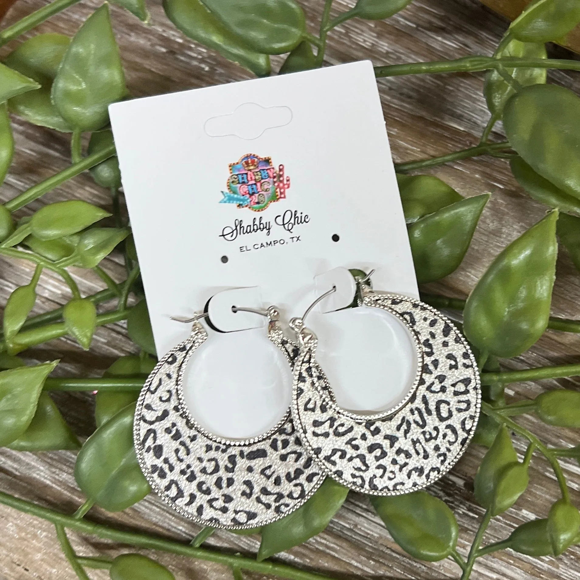 Leopard Hoop Earrings