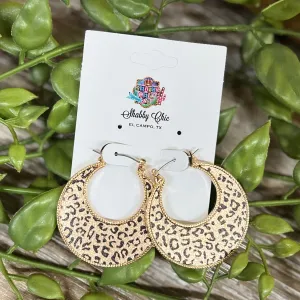 Leopard Hoop Earrings
