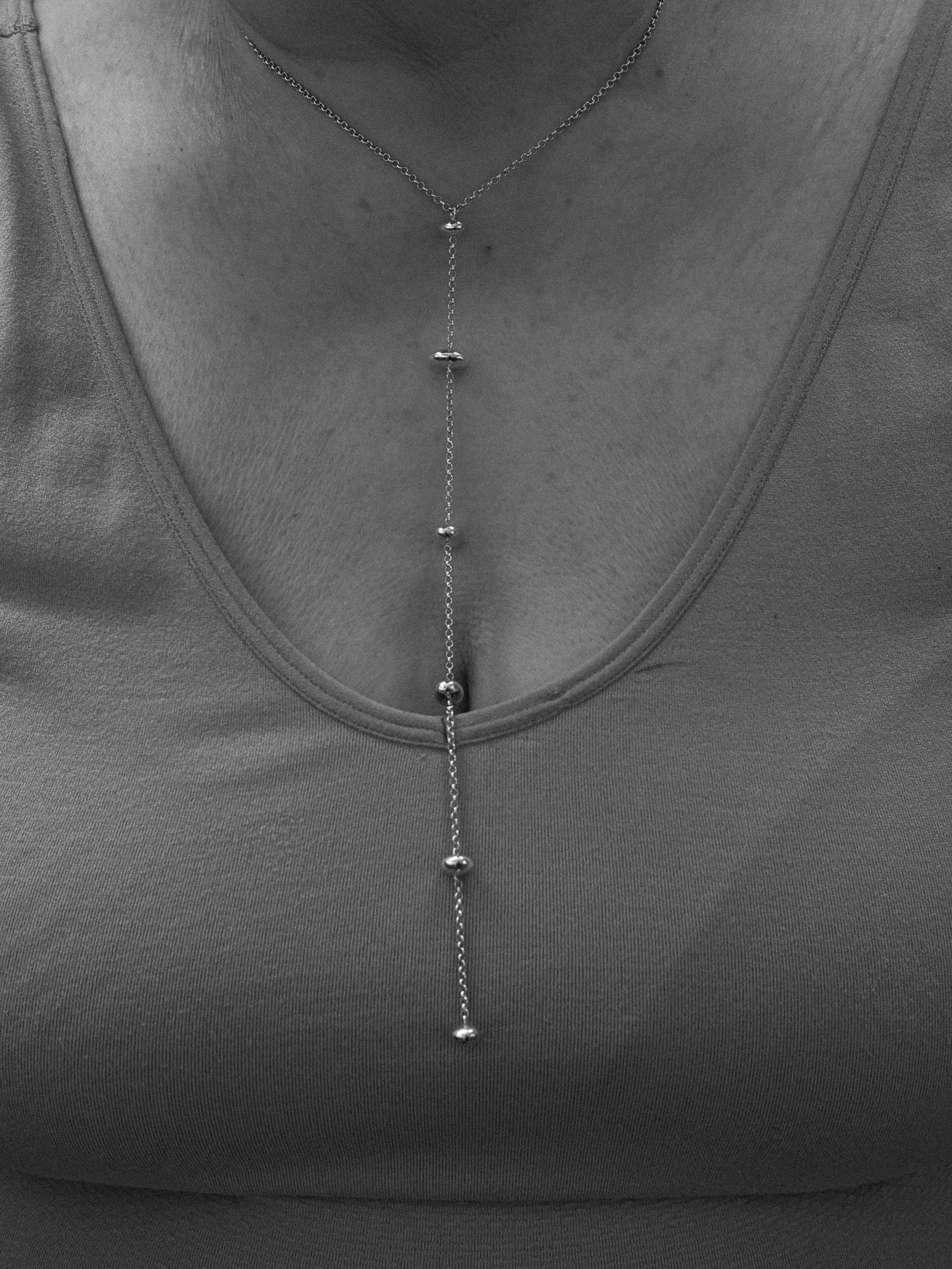 Long Pebble Necklace