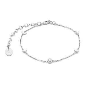 Luna 925 sterling silver bracelet with white zirconia stone