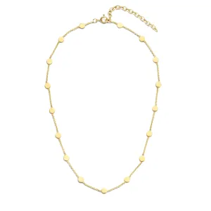 Luna 925 sterling silver gold plated choker with coins