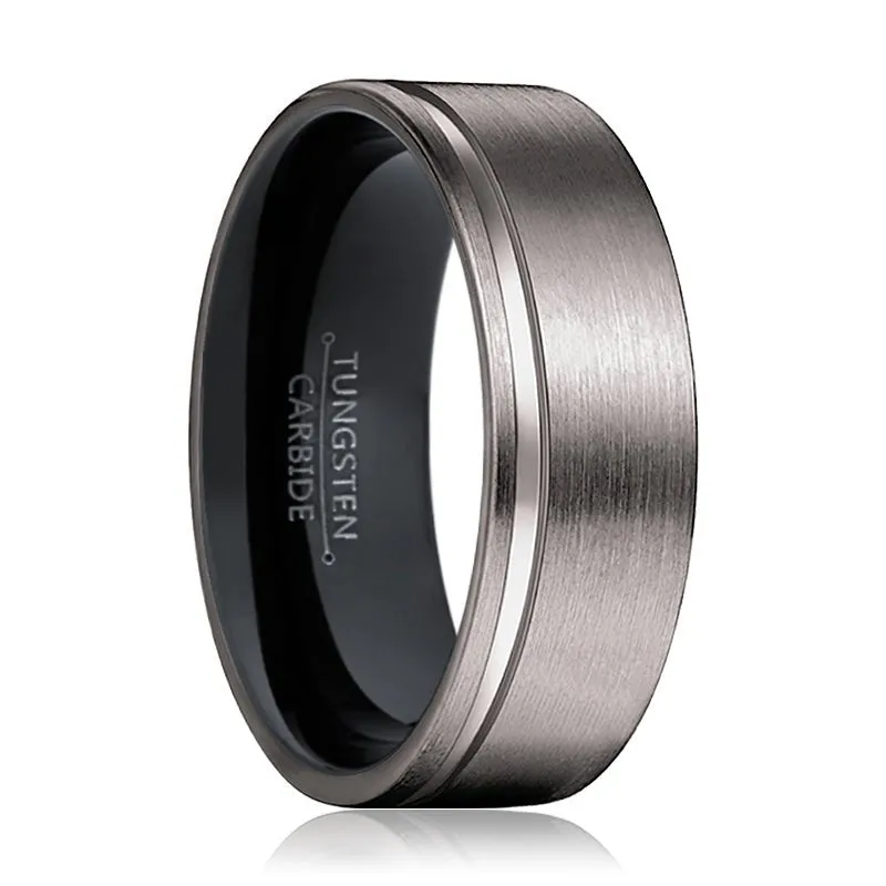 MAMBA | Black Ring, Gunmetal Tungsten Offset Groove