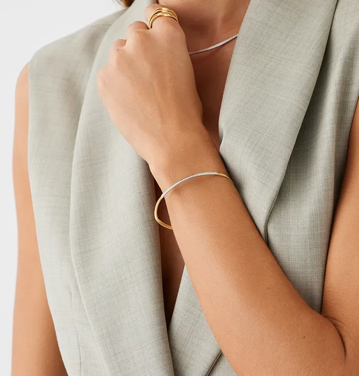 Marco Bicego Marrakech Bangle with Diamond Bar