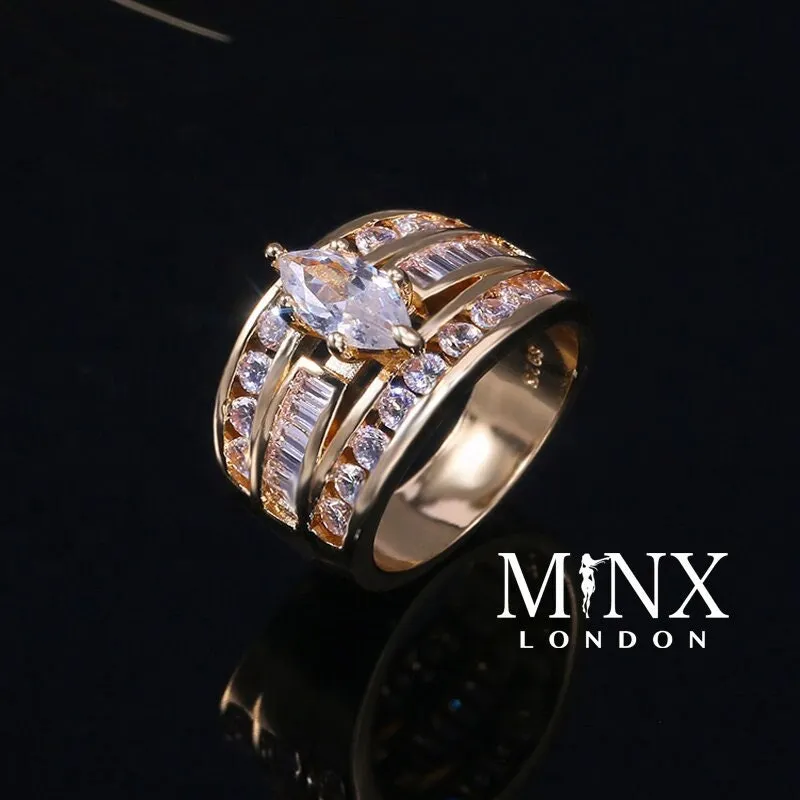 Marquise Ring | Marquise Diamond Ring | Gold Diamond Ring | Gold Ring with Diamonds | Gold Iced Out Rings | Big Diamond Ring | Big Gold Ring