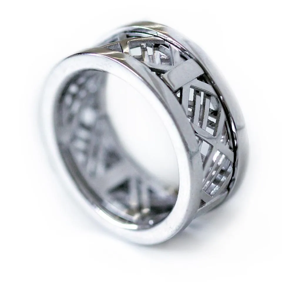 Mash- white gold commitment rings