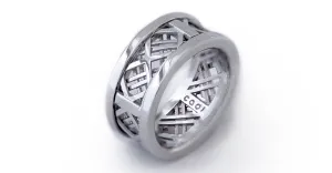 Mash- white gold commitment rings