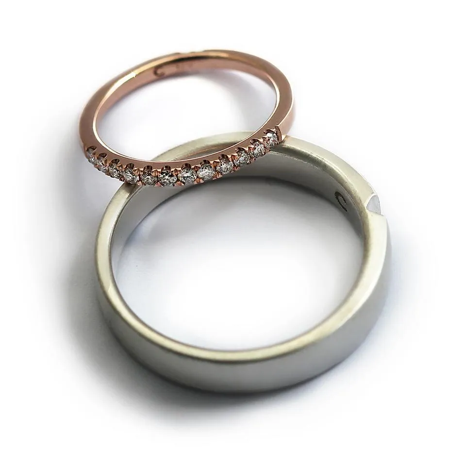 Matching promise rings for couples