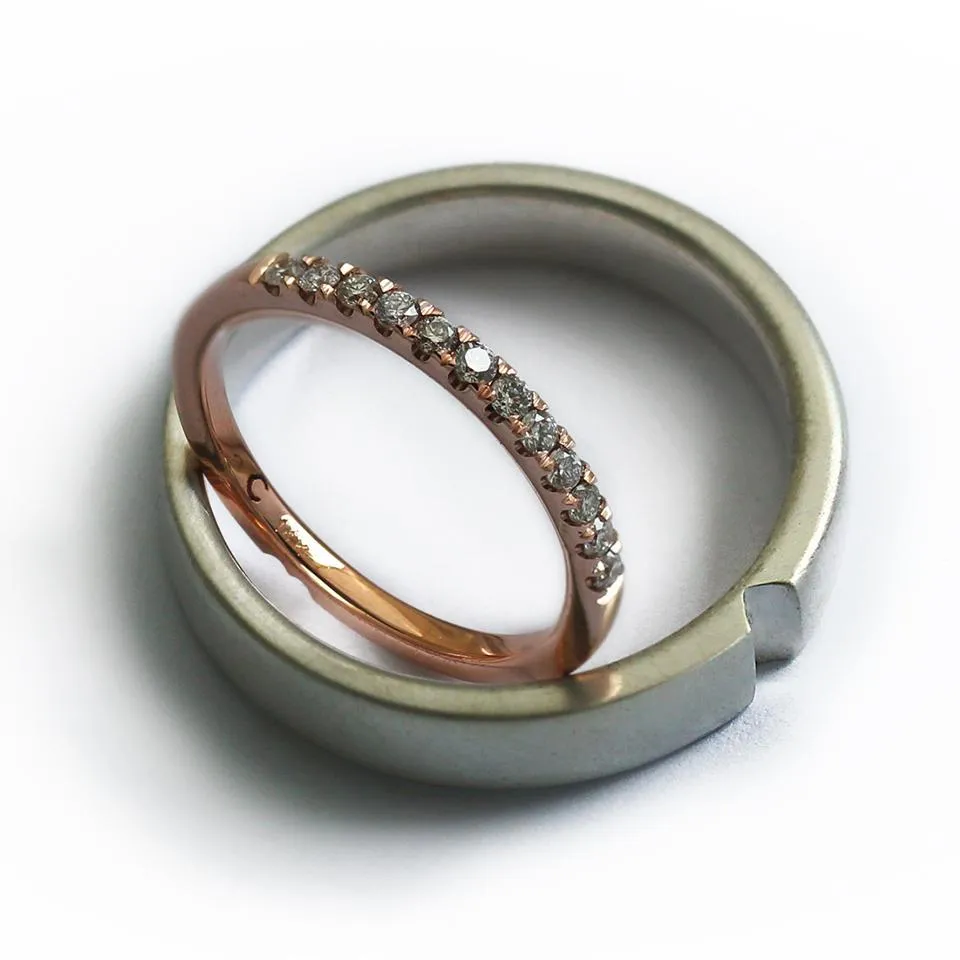 Matching promise rings for couples