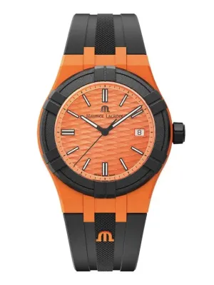 Maurice Lacroix AIKON #tide Orange & Black Watch