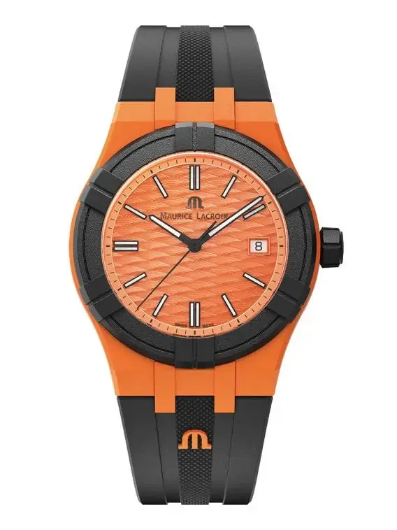 Maurice Lacroix AIKON #tide Orange & Black Watch